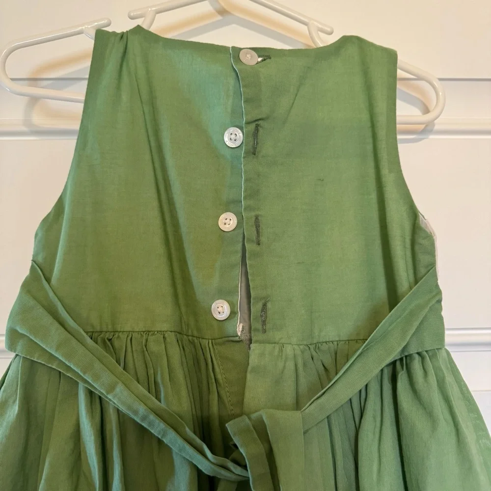 WELL DRESSED WOLF Homespun Holiday Snowflake Green White Dress w Jacket Girls 2T